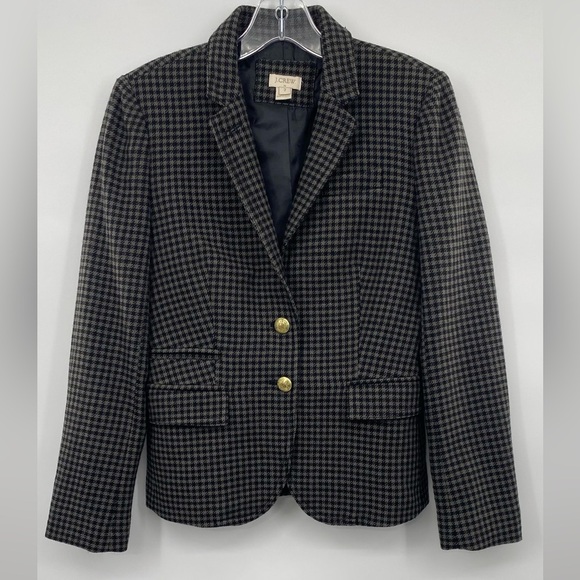 J.Crew Keaton herringbone Gray black Boy Blazer size 2 - Picture 1 of 9
